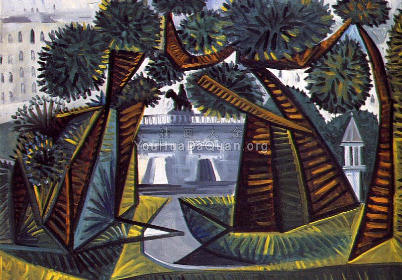 藏在树林中的盗贼 - 巴勃罗·毕加索